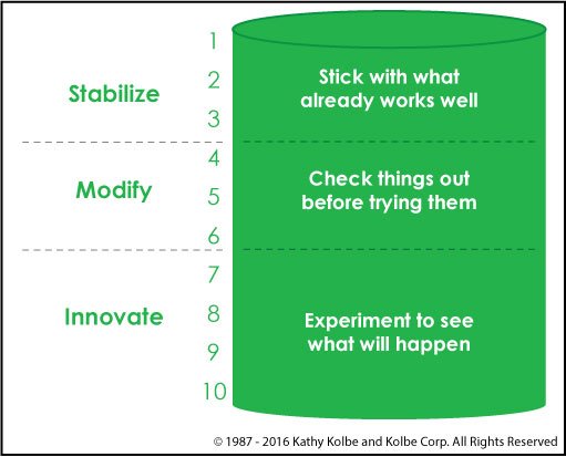 Kolbe Quick Start score range explanation