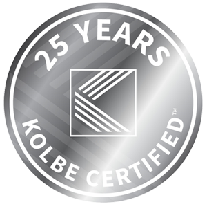 25 years Kolbe certified badge